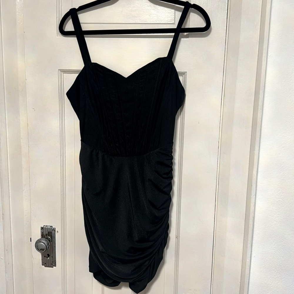 HONEY- black mini dress size L
